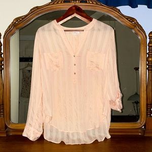 Lou & Grey Peach Blouse